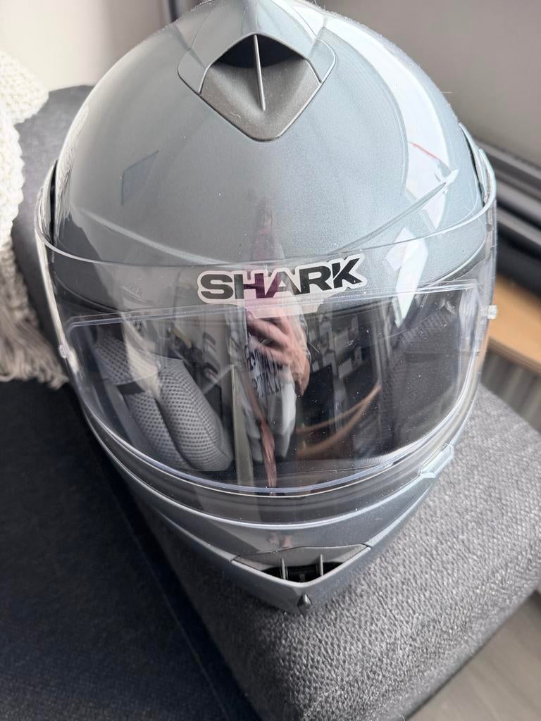 Shark OpenLine Systeemhelm - Grijs, Motoren, Kleding | Motorhelmen, Ophalen, Systeemhelm, Heren, Shark