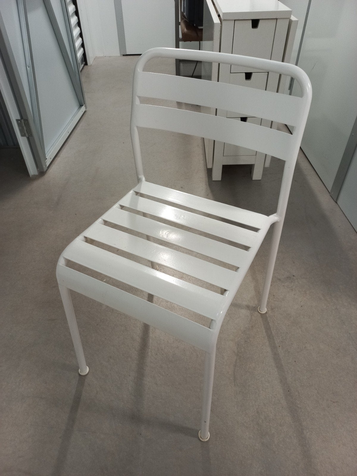 IKEA Roxö stoel - wit metaal, binnen/buiten, Ophalen, Wit, Zo goed als nieuw, Metaal
