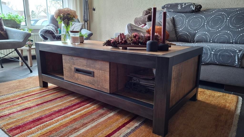 Lamulux salontafel Oriënt antraciet/zwart, Ophalen, Overige materialen, 100 tot 150 cm, 50 tot 100 cm