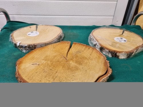berkenhout schijven drie stuks, Ophalen of Verzenden, 'T Olde Gre-j, Info@toldegrej.nl, Endepoelstraat 20f Didam