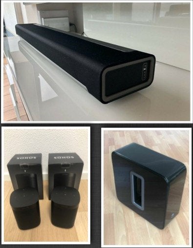 Sonos Home Cinema set., 70 watt of meer, Zo goed als nieuw, 5.1-systeem, Overige spelers