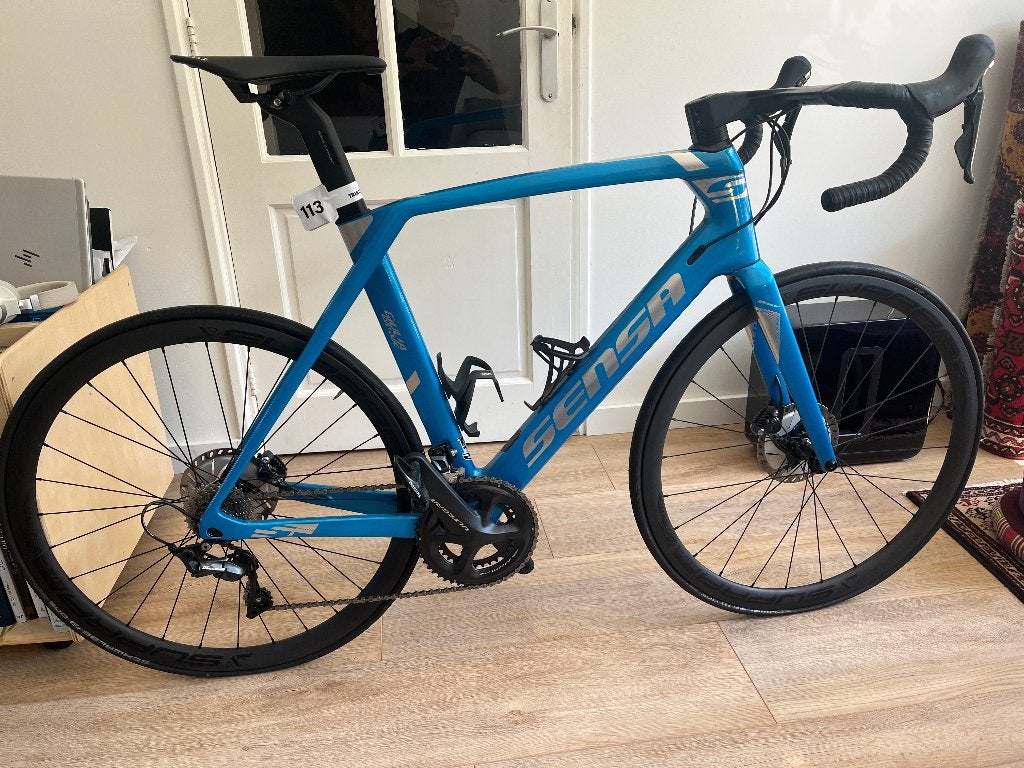 Sensa Giulia Evo Disc Ultegra carbon aerocockpit – z.g.a.n., 28 inch, Carbon, Heren, Zo goed als nieuw
