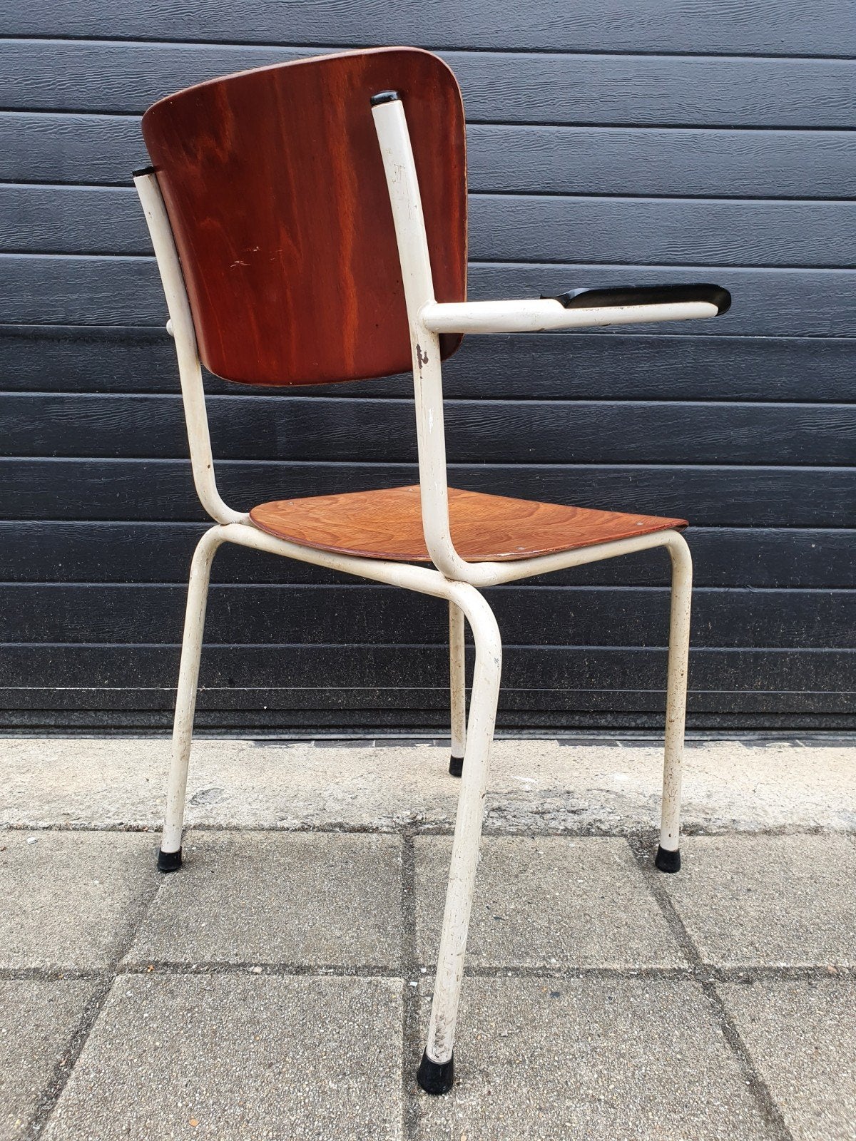 vintage chair / retro stoel met armleggers galvanitas, Ophalen, Huis en Inrichting