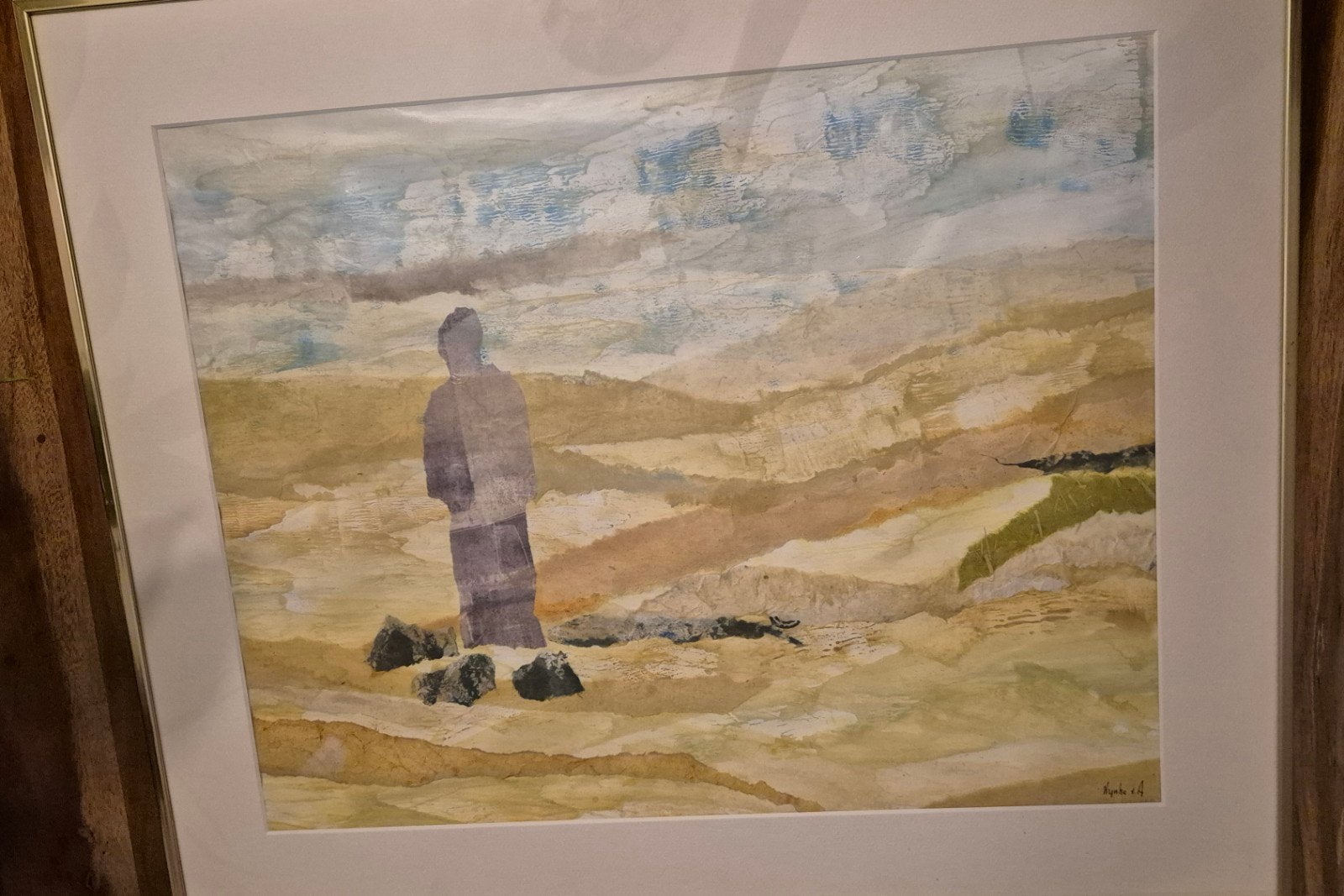 De Beproeving - Nynke van Amersfoort (2001), Antiek en Kunst, Abstract, Ophalen of Verzenden, Landschap, Gesigneerd