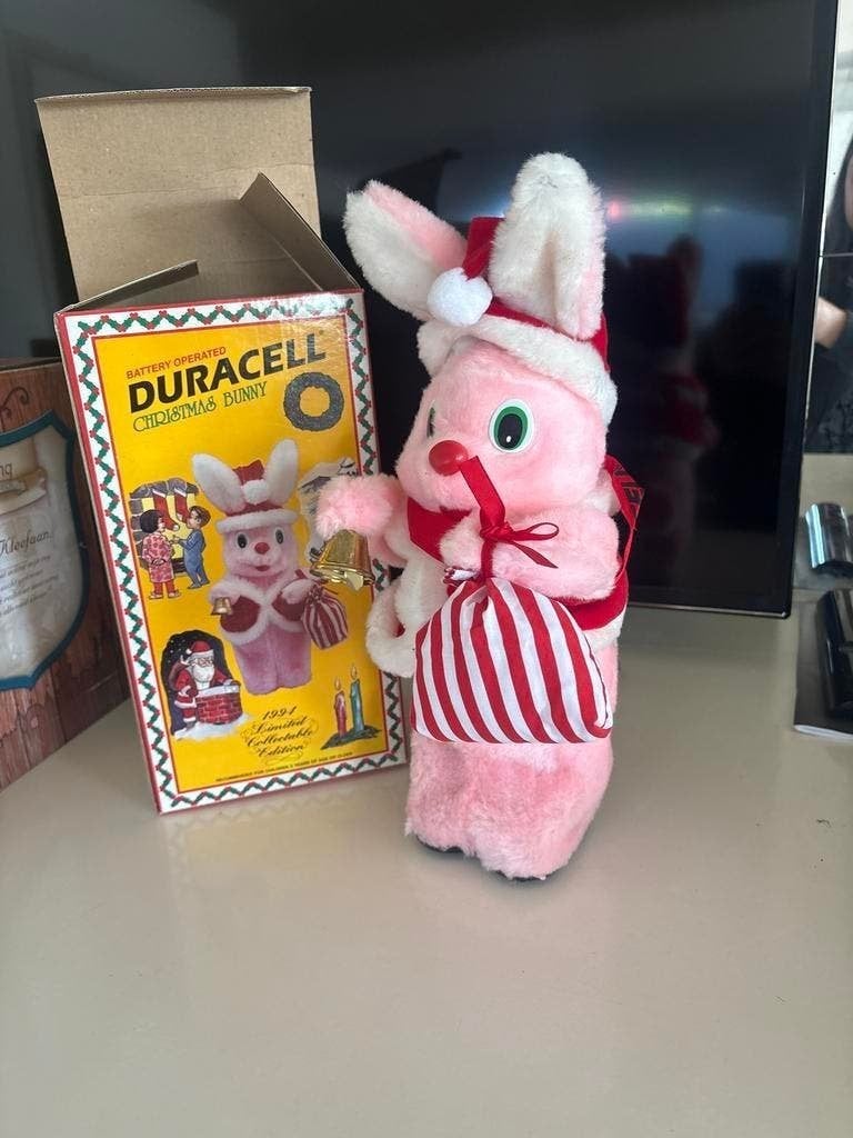 Vintage Duracell Kerstkonijn (1994) – Limited Edition, Ophalen of Verzenden