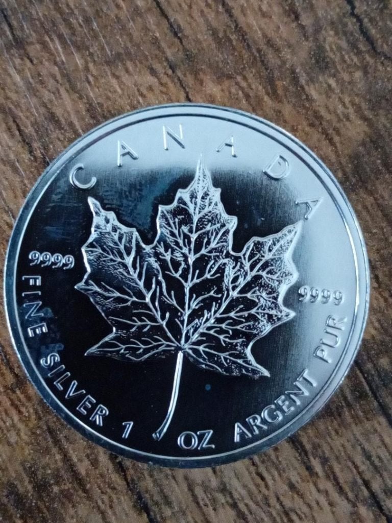 Maple leaf 2009 unc, Postzegels en Munten, Ophalen of Verzenden, Noord-Amerika, Losse munt, Zilver