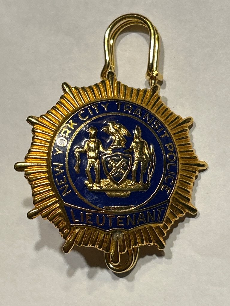 NYC Transit Police - Lieutenant Badge, Verzenden, Landmacht, Amerika, Embleem of Badge