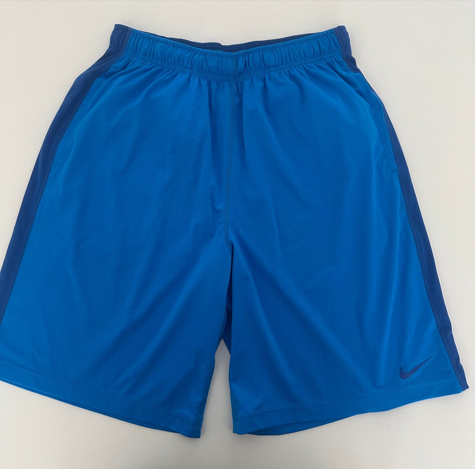 Nike Dry-Fit Sportshort - Nieuw, Maat 52/54 (L), Fitness, Blauw, Nieuw