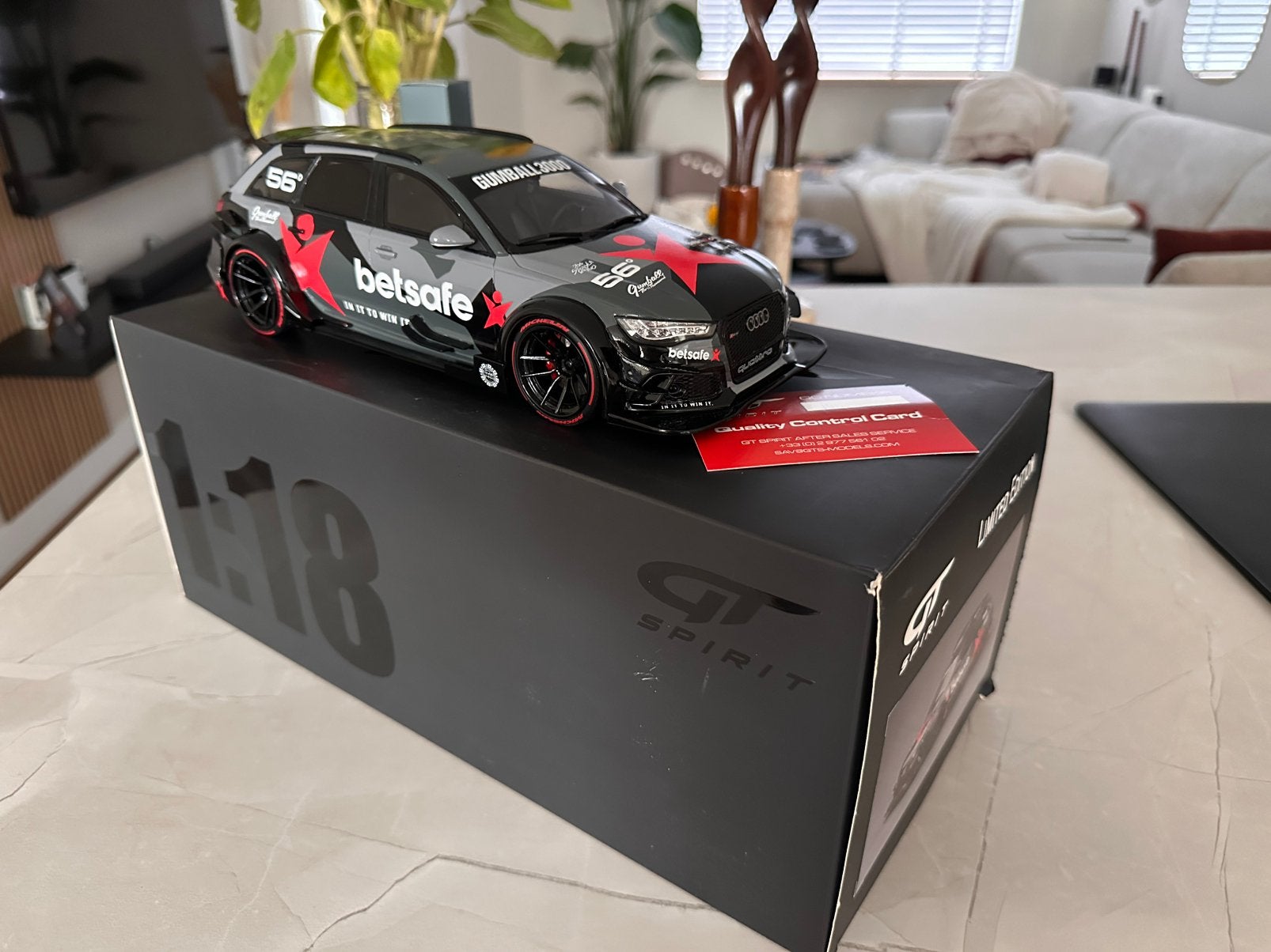 Audi RS6 DTM Jon Olsson, Ophalen of Verzenden, Gebruikt, Overige merken