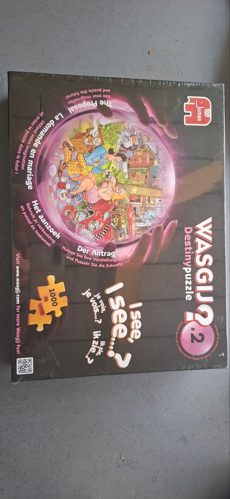 Wasgij Destiny 2: Het Aanzoek - 1000 stukjes puzzel, Ophalen of Verzenden, 500 t/m 1500 stukjes, Nieuw, Legpuzzel