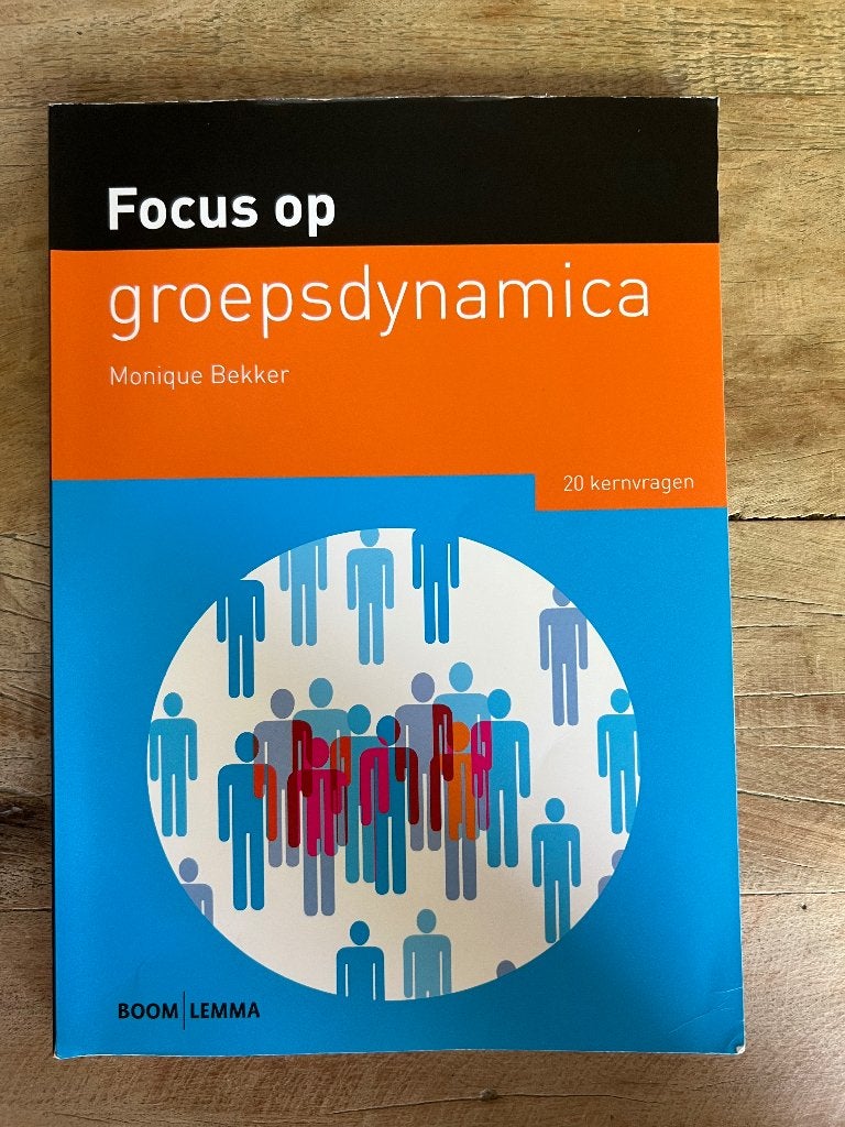 Studieboek: Focus op groepsdynamica, Boeken, Studieboeken en Cursussen, Ophalen of Verzenden, Alpha, Zo goed als nieuw, HBO