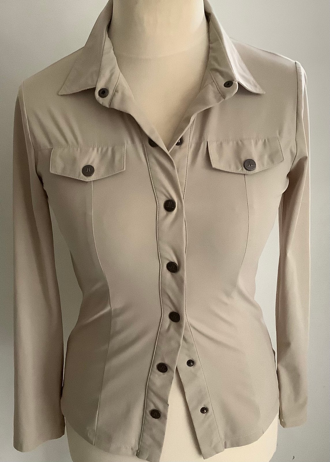 Jane Lushka blouse maat S kleur beige, Kleding | Dames, Ophalen of Verzenden, Zo goed als nieuw, Maat 36 (S), Beige