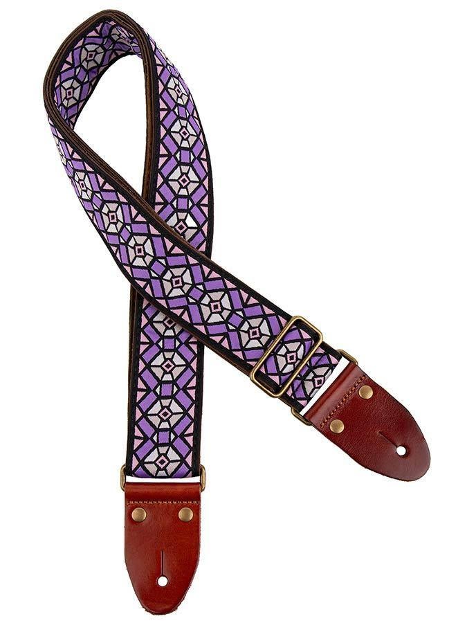 Gaucho GST-1282-4 Classic Serie gitaarriem paars/roze, ., Nieuw, Ophalen of Verzenden, .