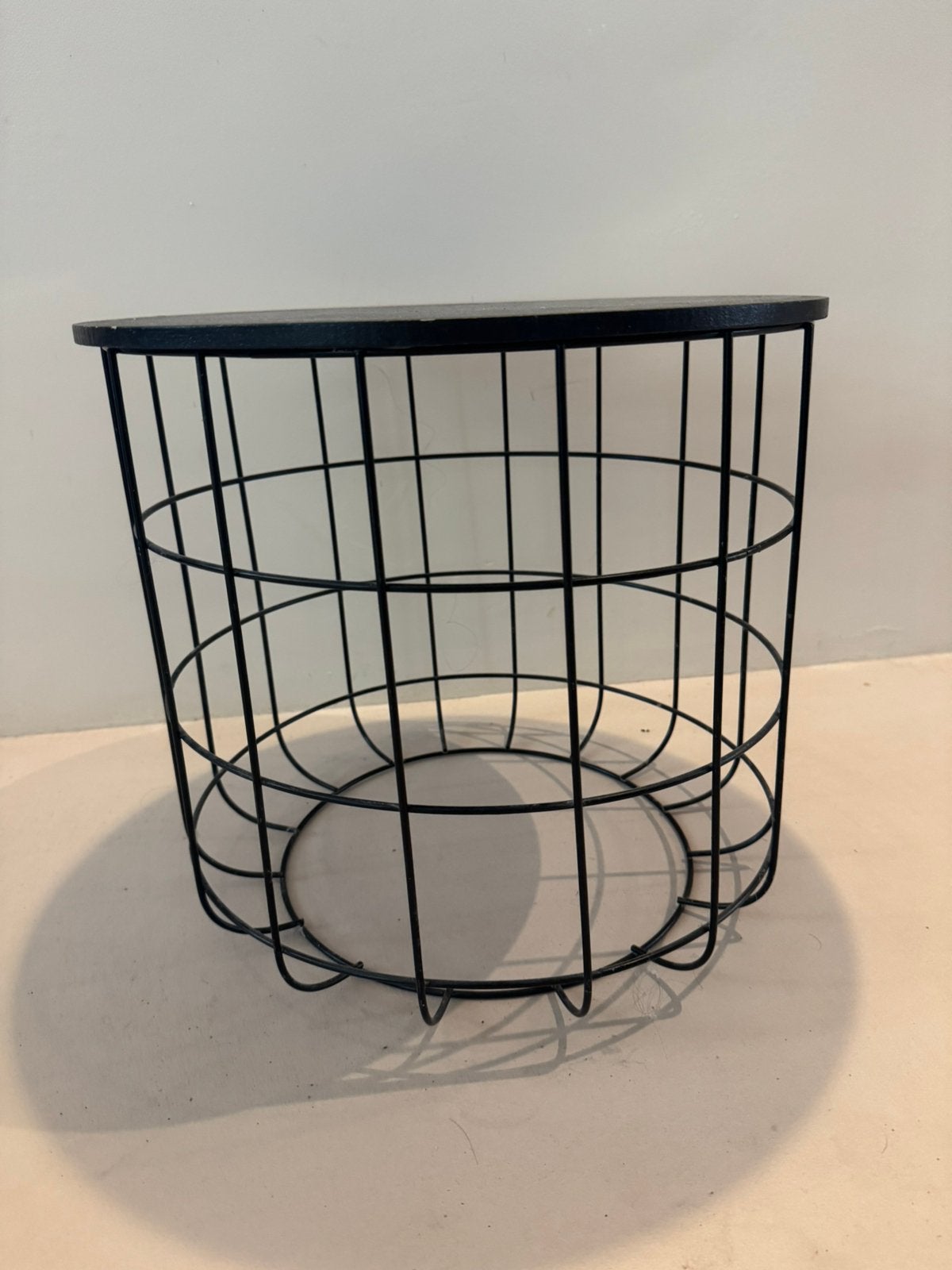 Bijzettafel met openbare bovenkant, 45 tot 60 cm, Minder dan 55 cm, Rond, Ophalen of Verzenden