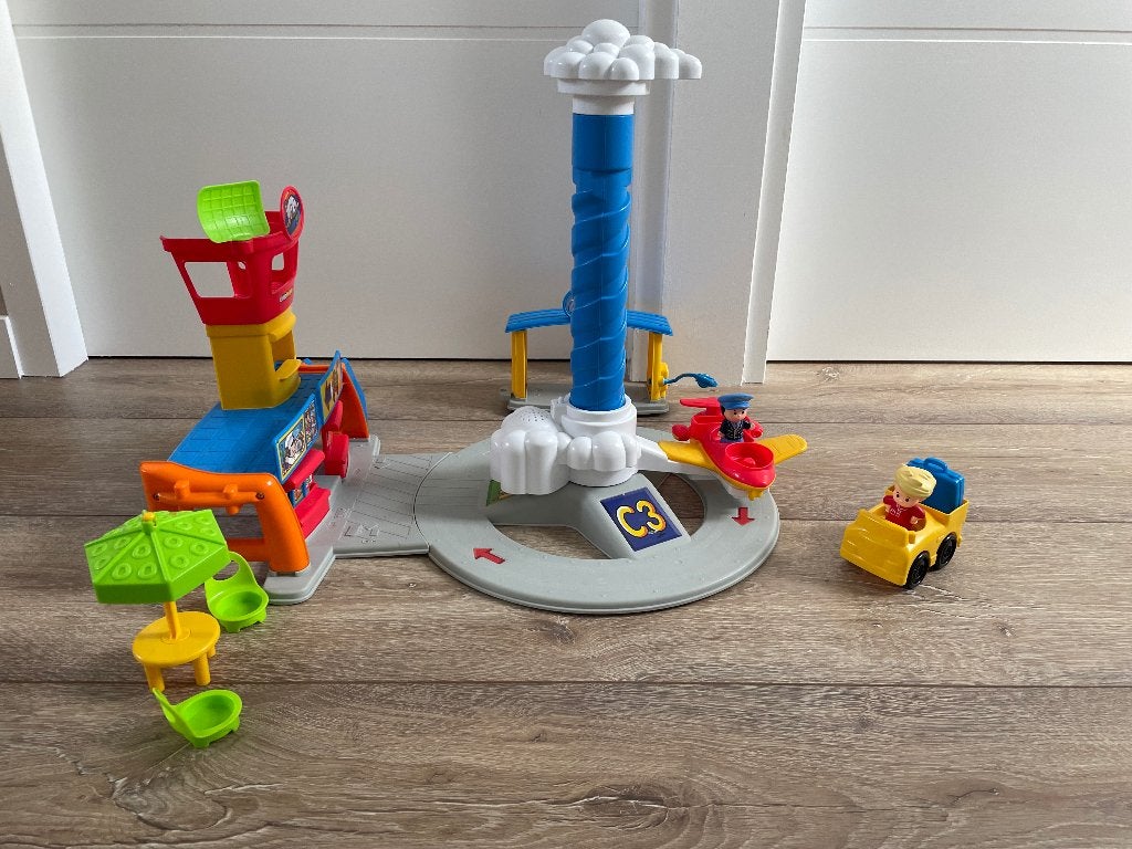 Little people vliegveld, Kinderen en Baby's, Speelgoed | Fisher-Price, Ophalen of Verzenden, Zo goed als nieuw, Speelset