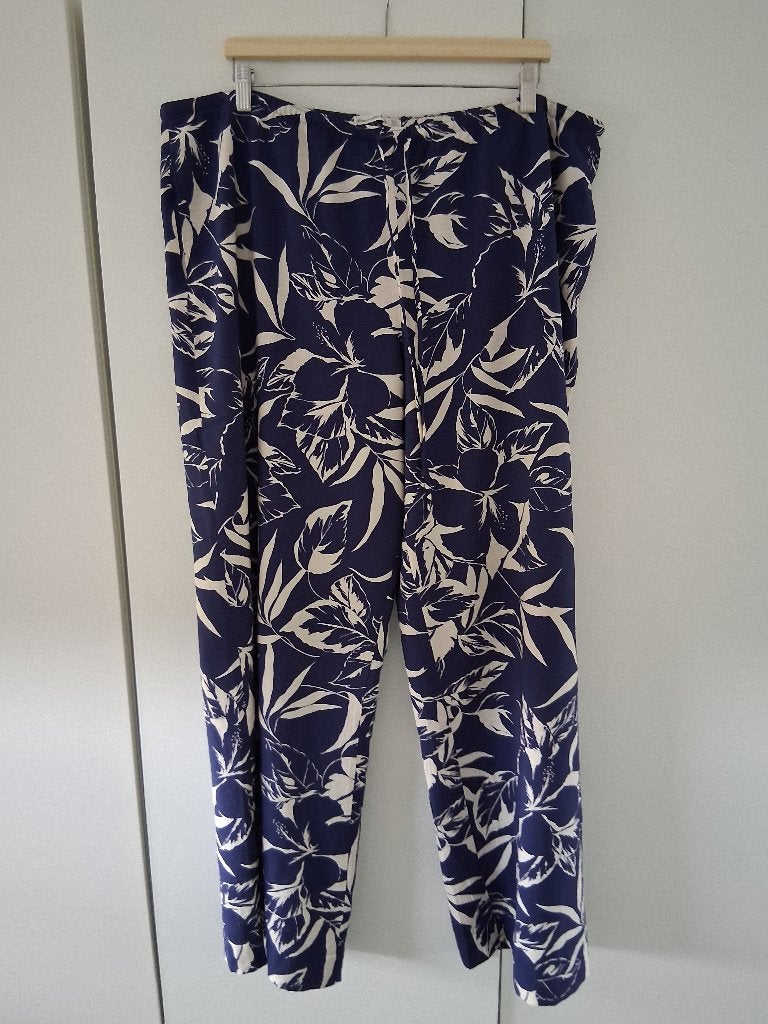 Abercrombi & Fitch blauwe broek met print maat XL *NIEUW*, Ophalen, Blauw, Maat 46/48 (XL) of groter, Nieuw