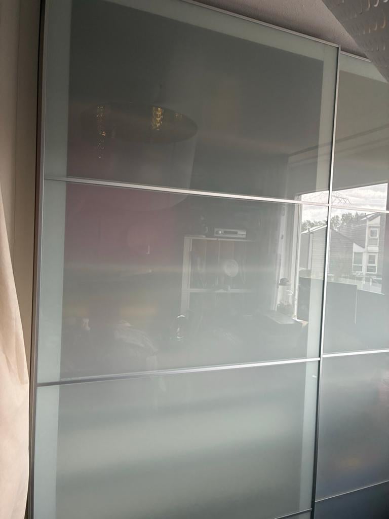 schuifdeuren van een pax kast, Ophalen, Gebruikt, 100 tot 150 cm, 200 cm of meer