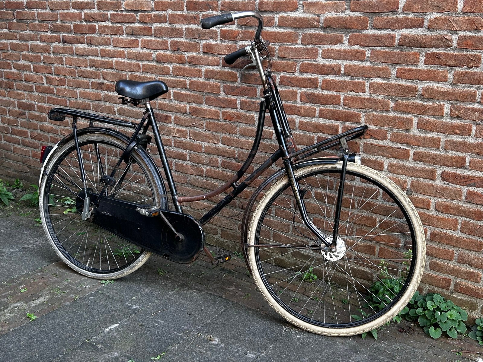 Dames Opoe Fiets met Voordrager, Ophalen, Terugtraprem, Handrem, 53 tot 56 cm