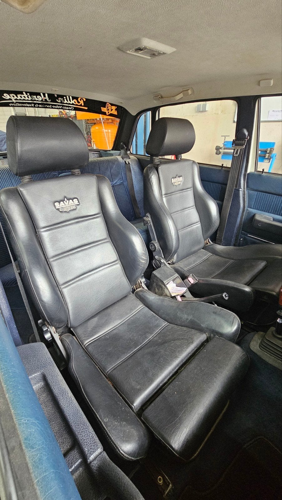 Nette Set Savas By König Lederen Autostoelen - Bucketseats, Auto-onderdelen, Ophalen, Volvo