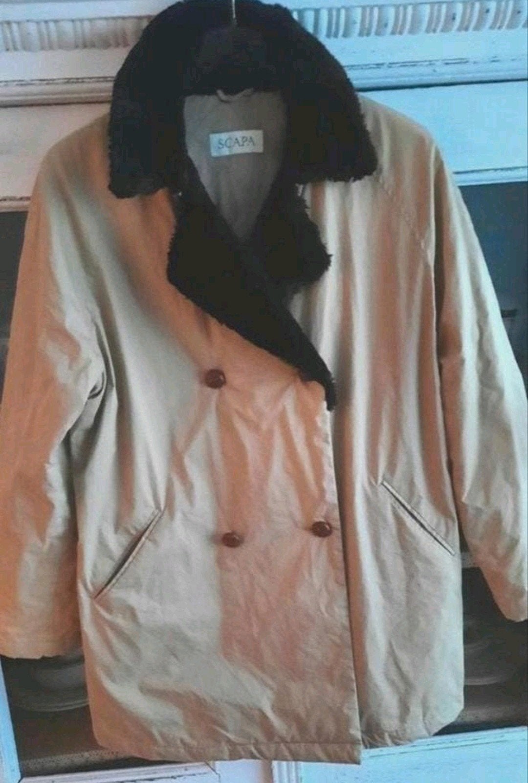 Licht gewatteerde camelkleurige Scapa 3/4 jas 42, Scapa, Verzenden, Beige, Maat 42/44 (L)