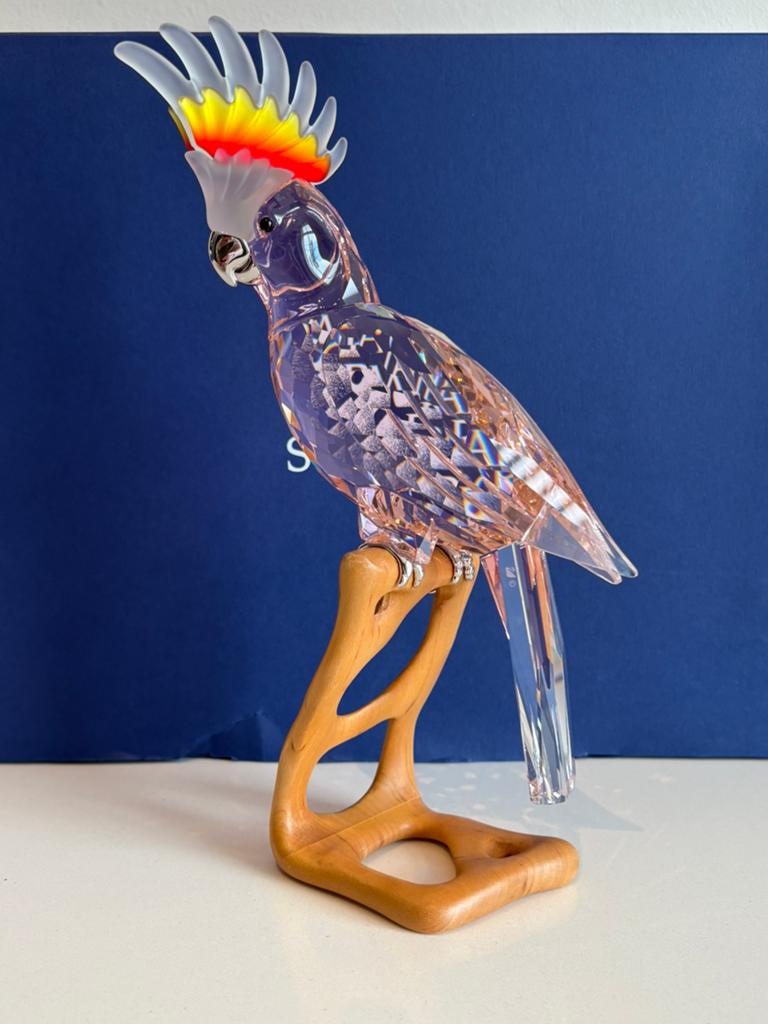 Swarovski kaketoe groot, Ophalen of Verzenden, Zo goed als nieuw, Figuurtje