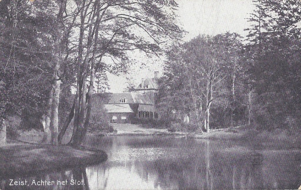 Zeist achter het slot oude gelopen ansichtkaart ( 8122), Ophalen of Verzenden, 1960 tot 1980, Gelopen, Utrecht