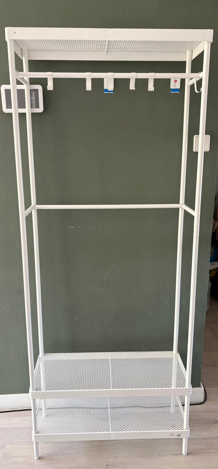 Gratis IKEA MACKAPÄR (wit) kapstok/schoenenkast, Huis en Inrichting, Woonaccessoires | Kapstokken, Ophalen, Gebruikt, 200 cm of meer
