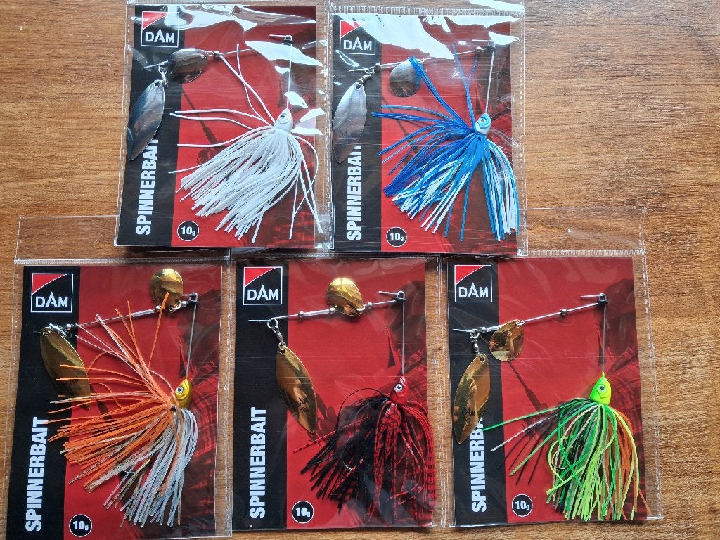 DAM Spinnerbaits 10-gram (in 5 kleuren) Nieuw binnen!, Tinstraat, Overige typen, Nieuw, Ophalen of Verzenden
