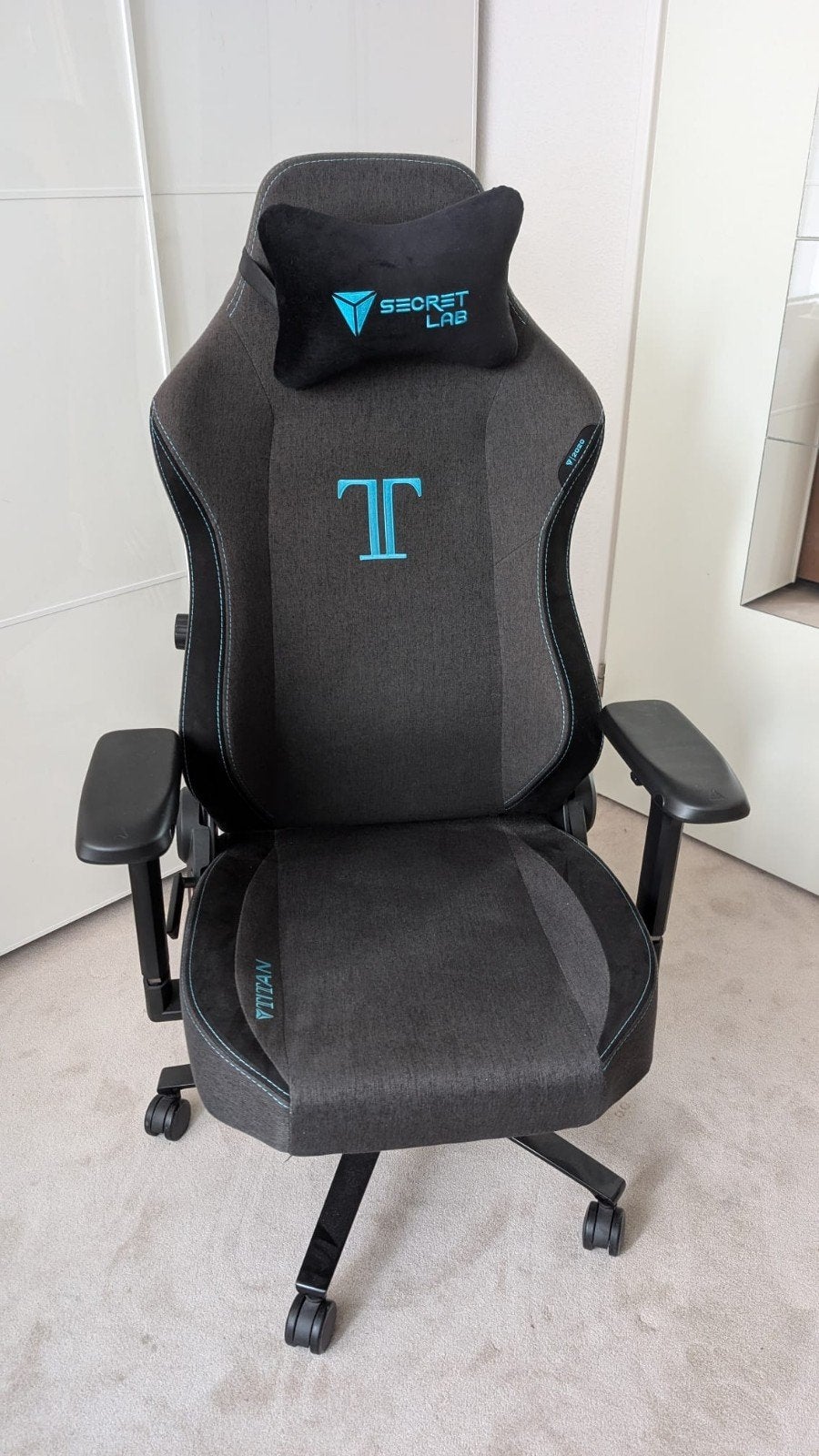 Secret Lab Titan 2020 Gaming Stoel - Zo goed als nieuw, Gaming bureaustoel, Zwart, Ophalen of Verzenden, Zo goed als nieuw