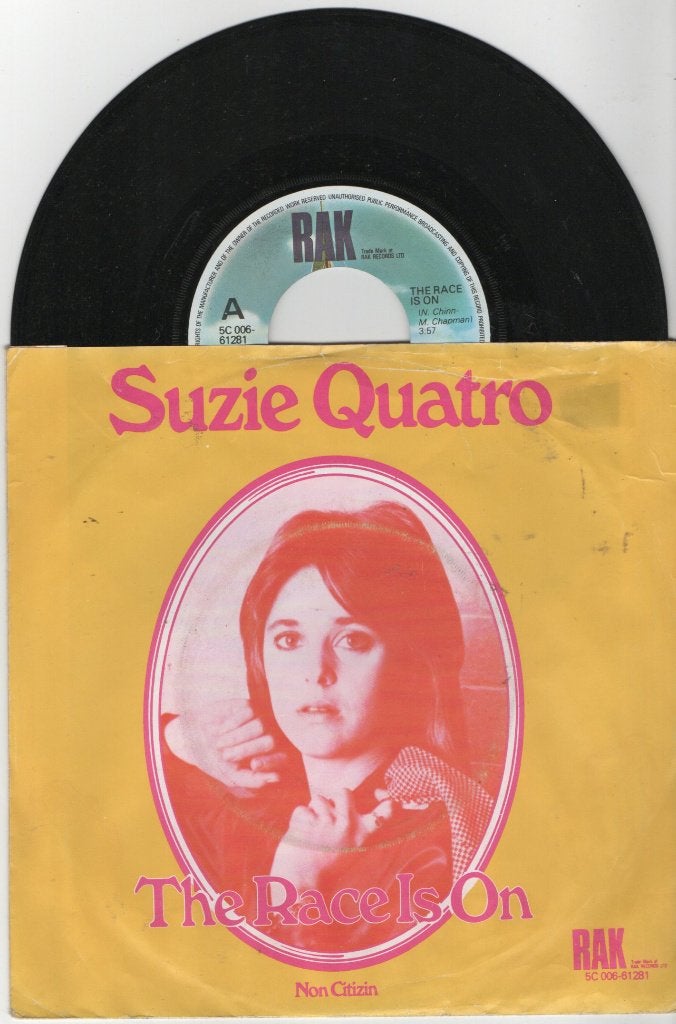 Suzie Quatro – The Race Is On, Gebruikt, 7 inch, Single, Ophalen of Verzenden