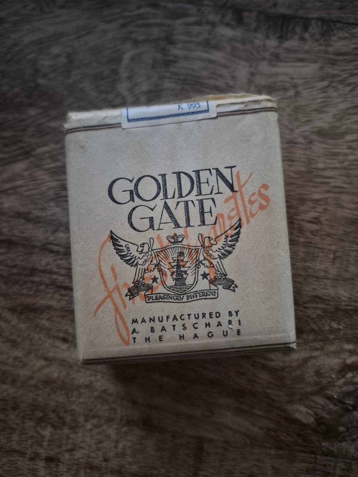 te koop vintage golden gate pakje sigaretten, Ophalen