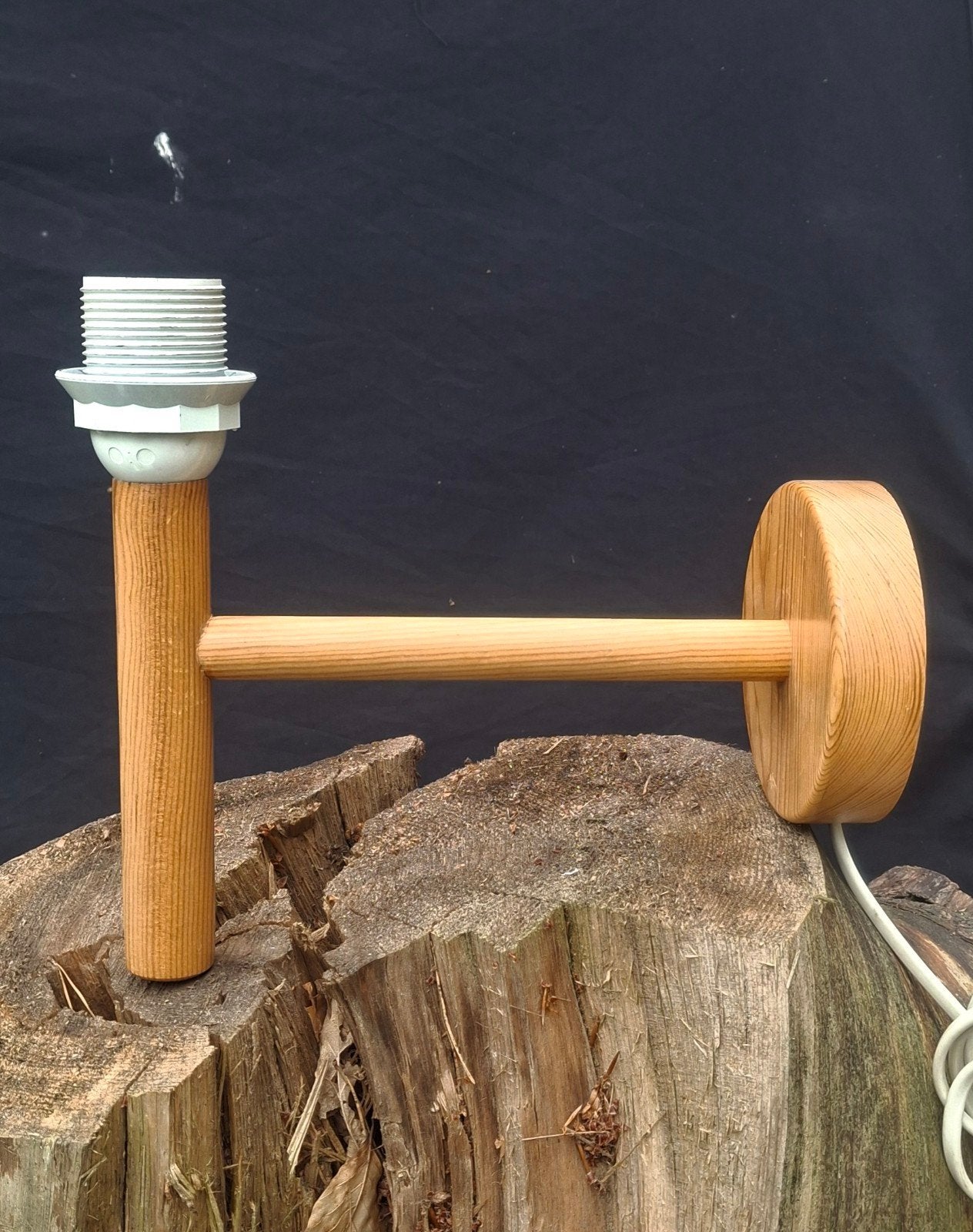 Zweedse grenen vintage Solbackens wandlamp., Hobby en Vrije tijd, Spinnewielen en Spinnen, Ophalen of Verzenden, Spinnewiel