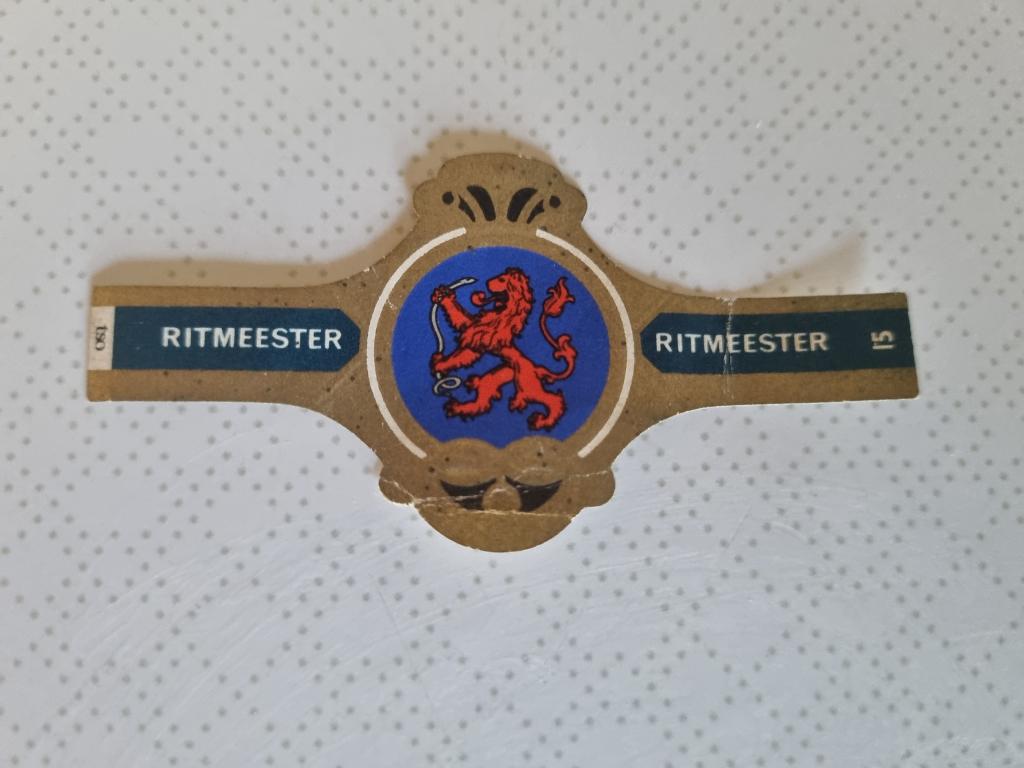 Sigarenbandje Ritmeester Mijnenveger Hr. Ms. Aalsmeer, Ophalen of Verzenden, Gebruikt, Sigarenbandjes