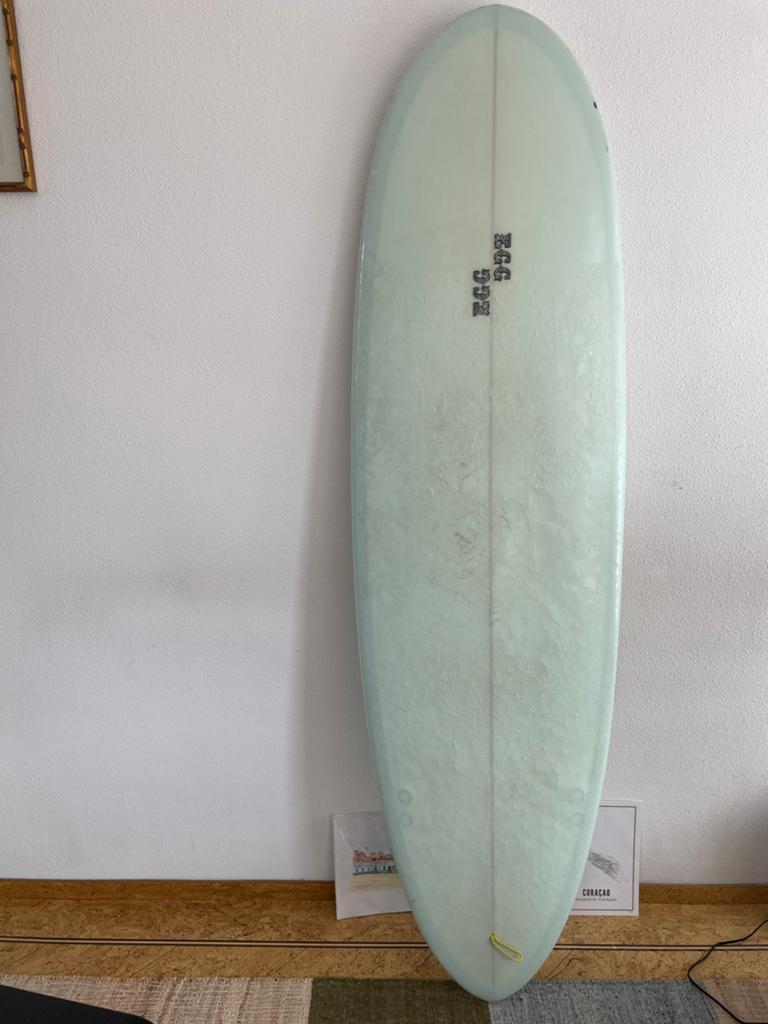6'6" Egg Mid-Length Surfboard, Watersport en Boten, Golfsurfen, Ophalen, Gebruikt, Funboard, Met vinnen