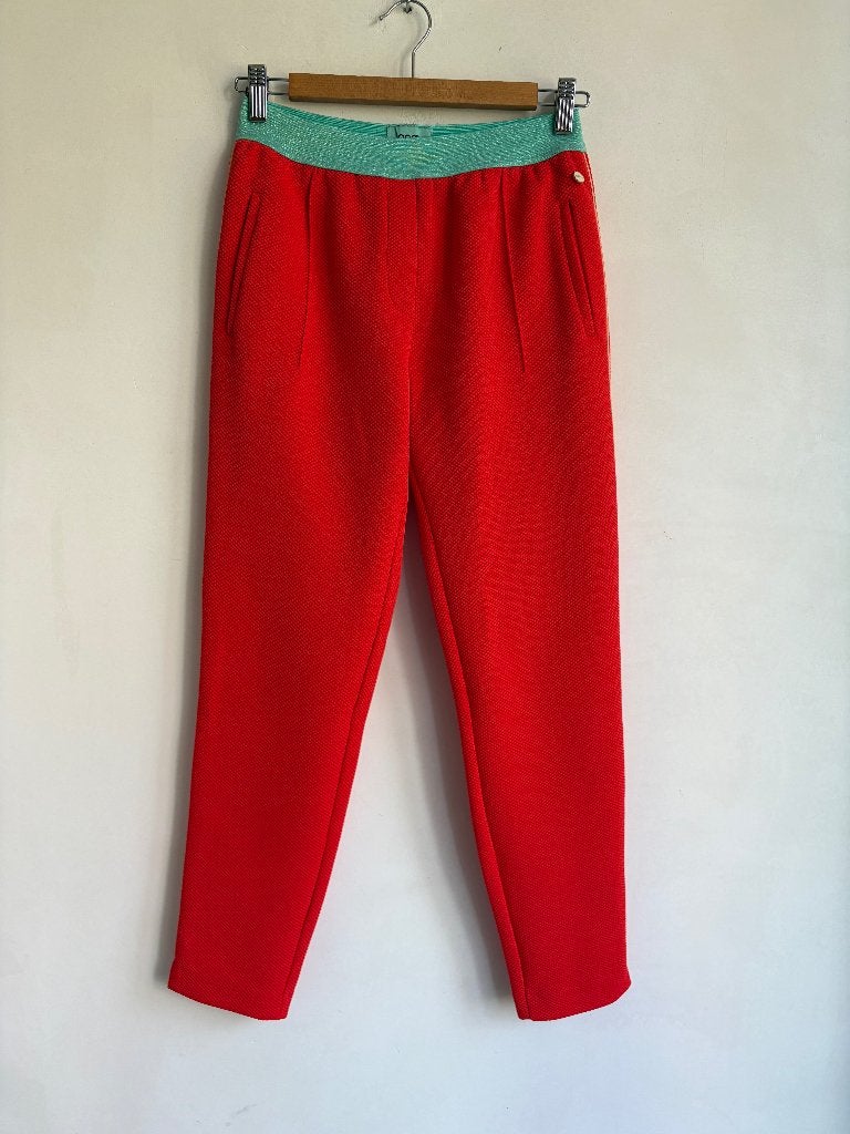 pom broek rood maat 0, Verzenden, Zo goed als nieuw, Maat 36 (S), Lang