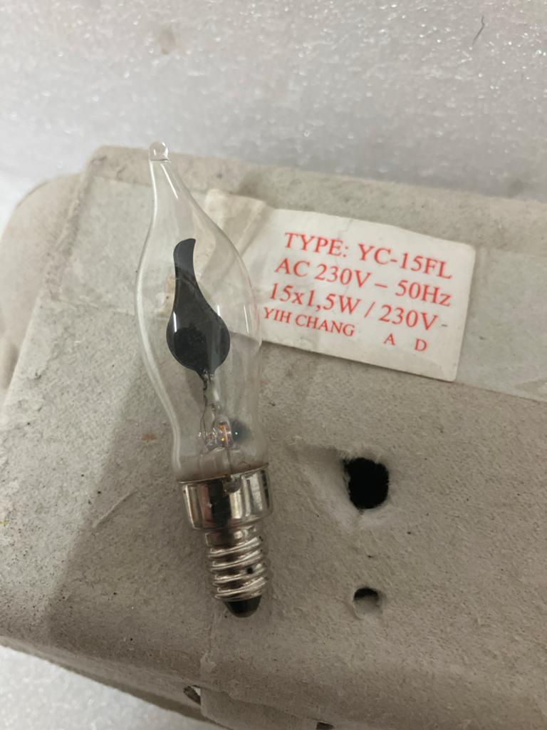 Vlamlampjes E10 13 x 1.5W / 230V - Yih Chang YC-15FL, Ophalen of Verzenden, Zo goed als nieuw