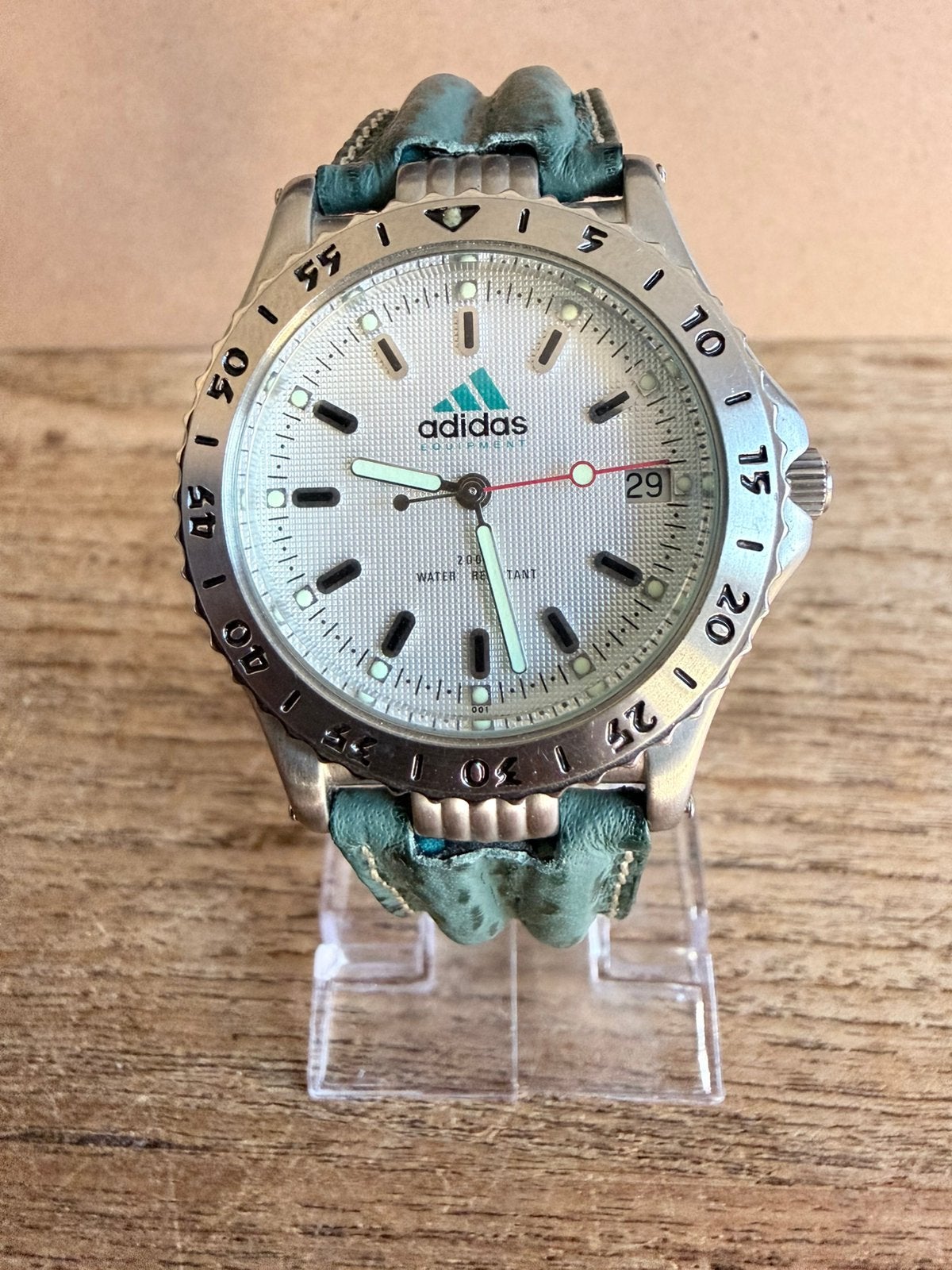 Te koop Adidas sporthorloge., Zwart, Nieuw, Ophalen of Verzenden, Waterdicht