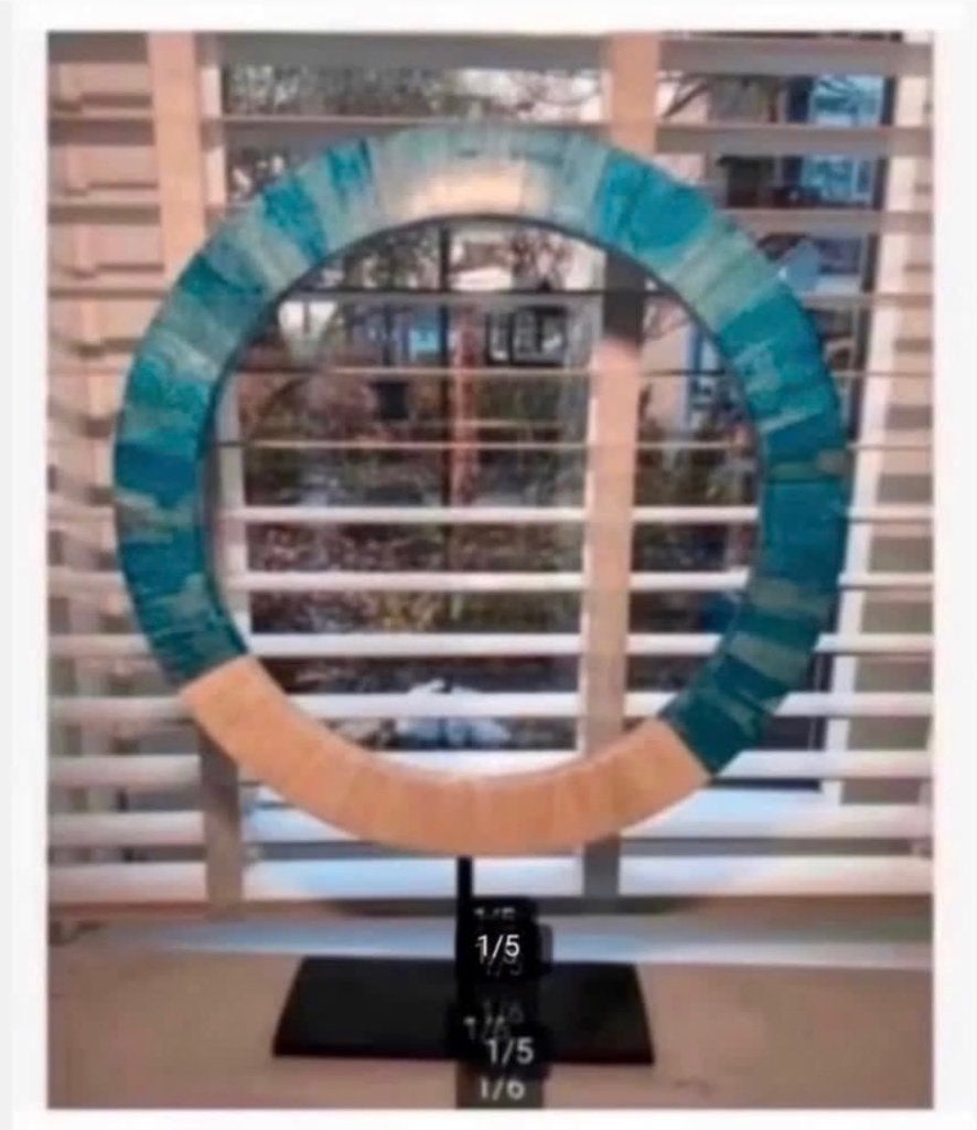 Kunst Woondesign parelmoer schelp woondeco, Antiek en Kunst, Ophalen of Verzenden