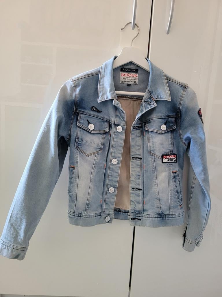 Zgan spijkerjack USA RETOUR jongen maat 158/164, Ophalen of Verzenden, Zo goed als nieuw, Retour Denim, Jongen
