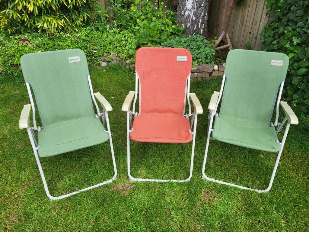 3 goede kampeer stoelen, Ophalen, Zo goed als nieuw, Campingstoel