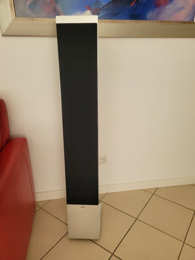 Loewe reference sound elektrostaten, Gebruikt, 60 tot 120 watt, Front, Rear of Stereo speakers, Ophalen
