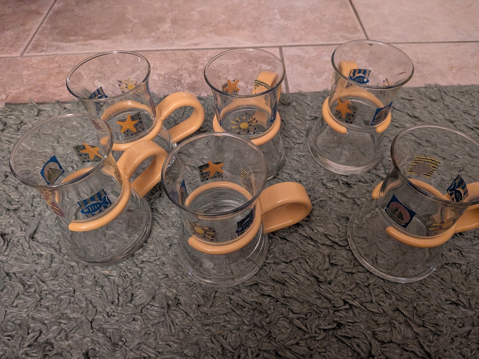 Vintage 1980s ARC tea cups! Set of 6, Ophalen, Zo goed als nieuw, Overige stijlen