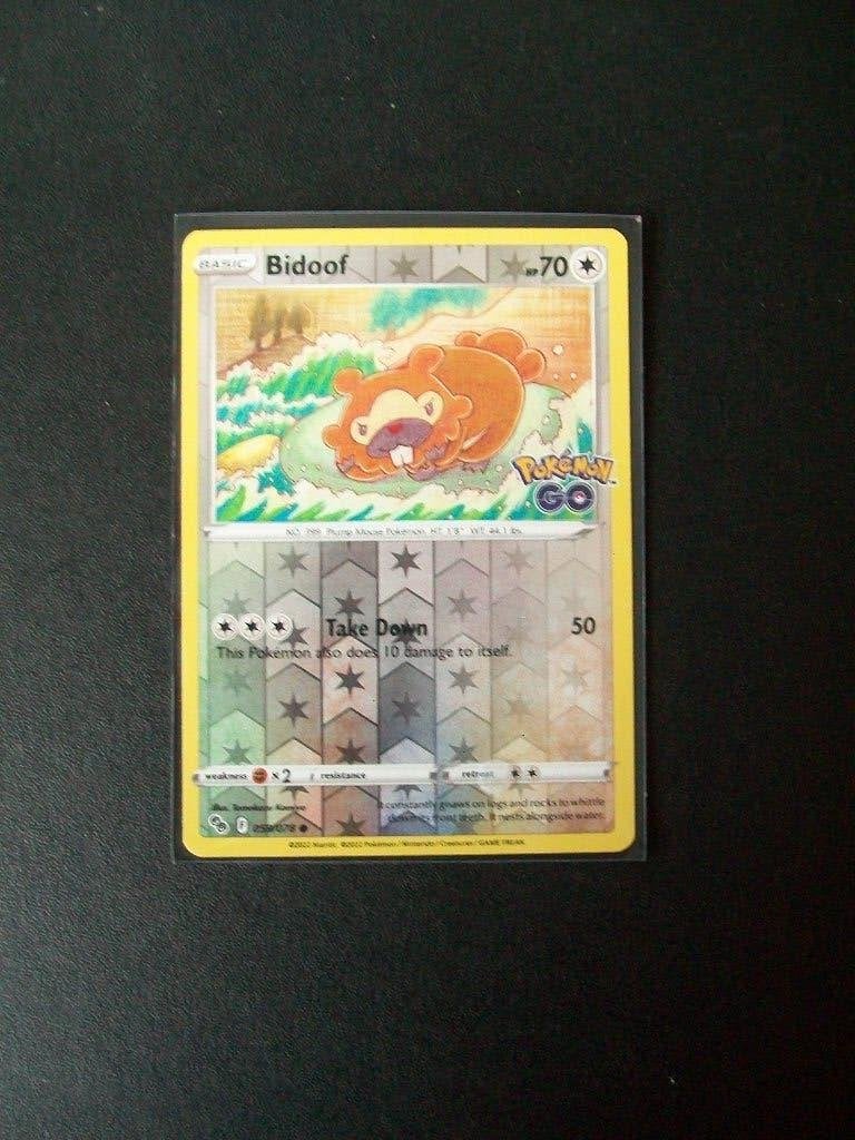 5551: Nieuwe Pokemon Go Kaart Holo-foil BIDOOF HP 70 059/078, Verzenden, Nieuw, Foil