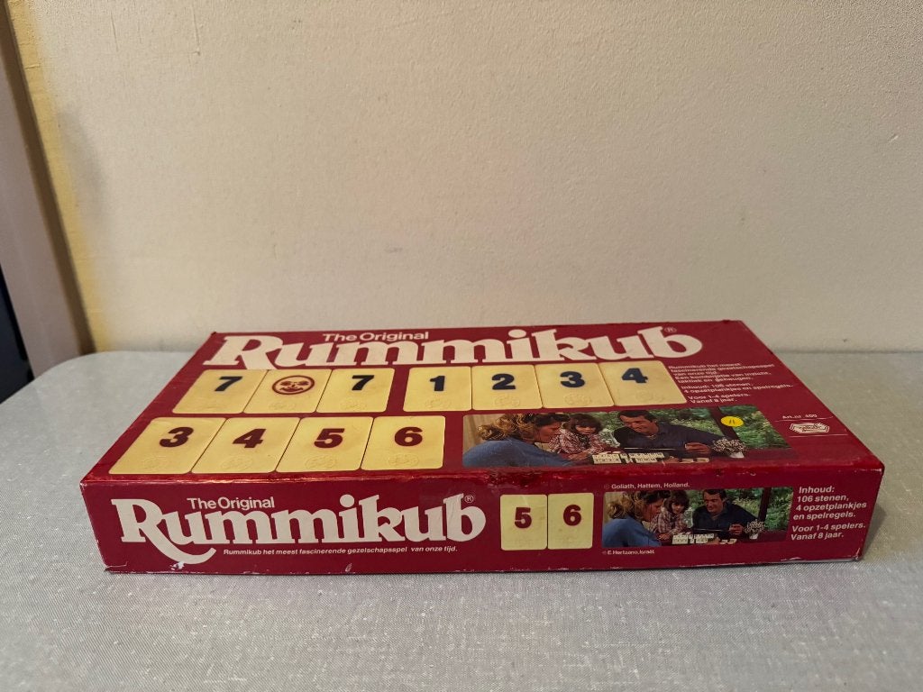Z.G.A.N. cijferspel:  CIJFER rummikub COMPLEET, Een of twee spelers, Ophalen of Verzenden, Zo goed als nieuw, Goliath