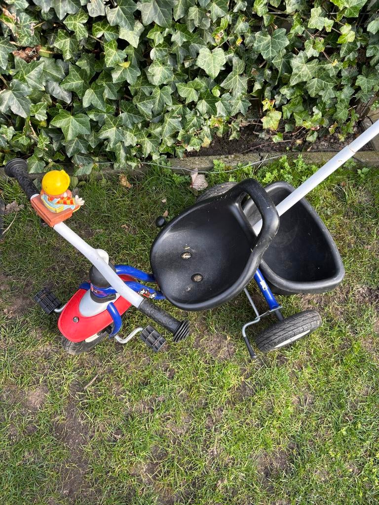 Pucky driewieler met duwstang, Fietsen en Brommers, Ophalen, Gebruikt, Duwstang