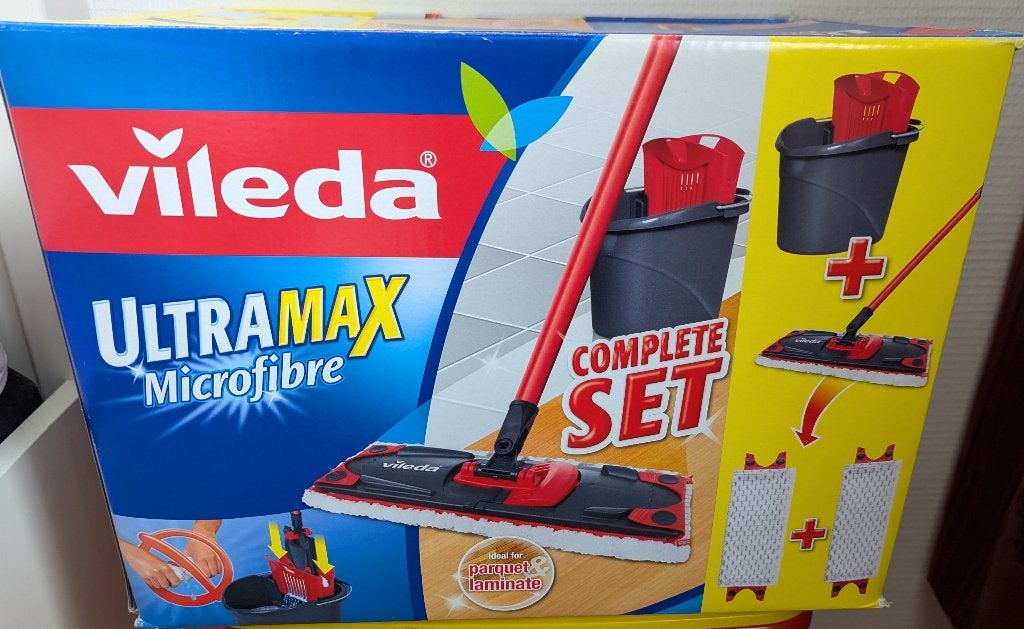 Vileda Ultramax set met doos, Ophalen of Verzenden, Mop of Dweil