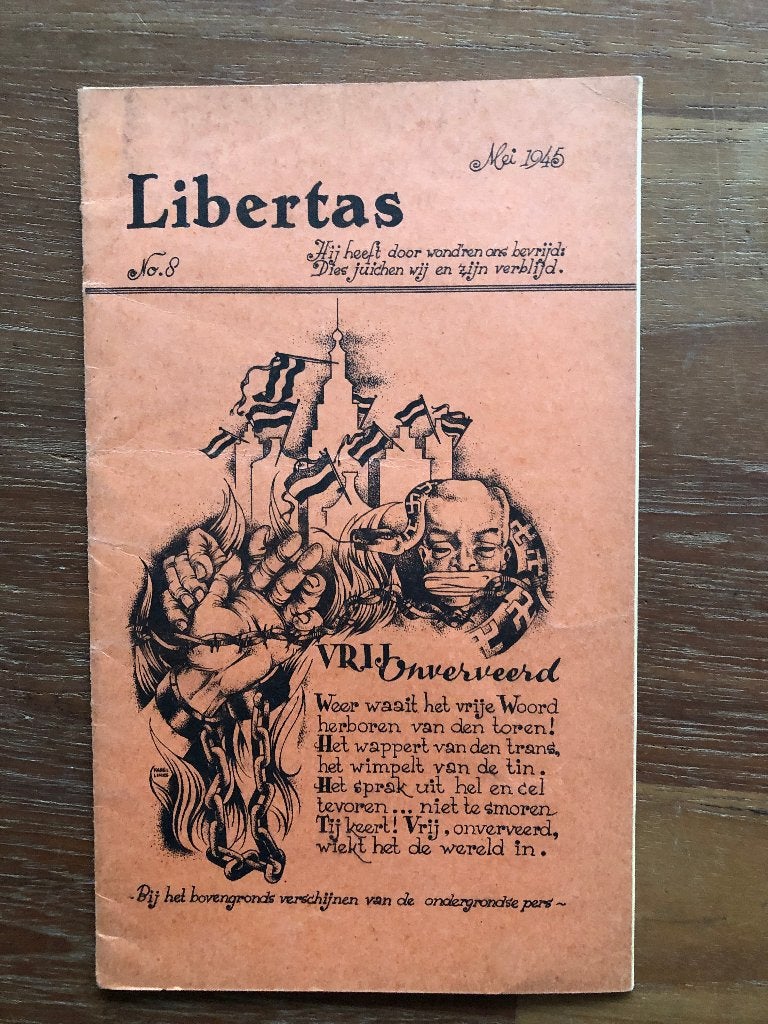 Mei 1945 Bevrijding. Libertas No. 8. Maandschrift voor het, Boeken, Verzenden, Overige onderwerpen, Tweede Wereldoorlog, Gelezen