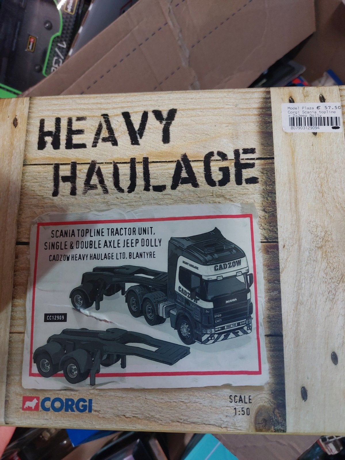 Corgi Scania Topline Tractor Unit Heavy Haulage 1:50, Ophalen of Verzenden, Nieuw, Bus of Vrachtwagen