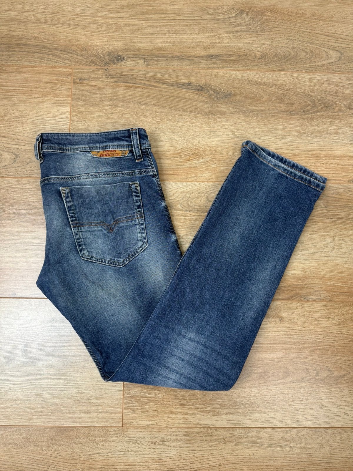 Diesel Jeans Safado Blauw Maat W32 L30, Verzenden, Zo goed als nieuw, Blauw, W32 (confectie 46) of kleiner