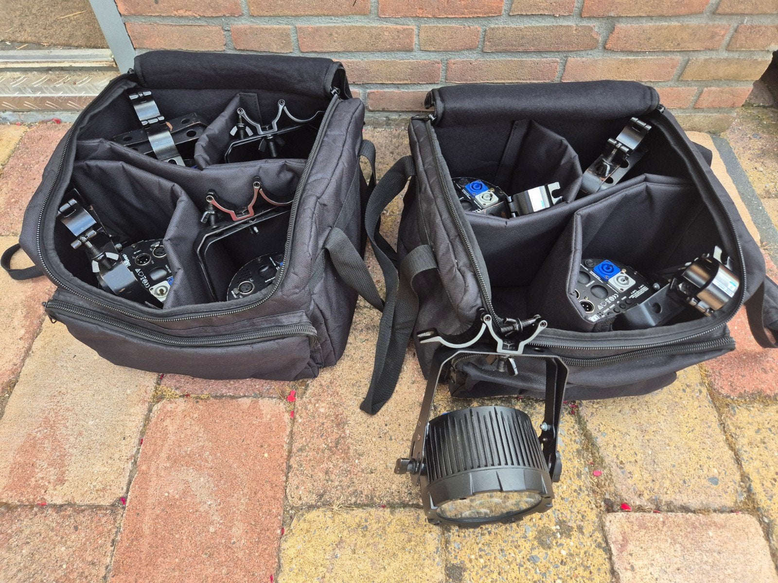 8x boxxline led par met flightbag! Ledparren, Ophalen, Gebruikt